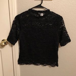 lace crop top